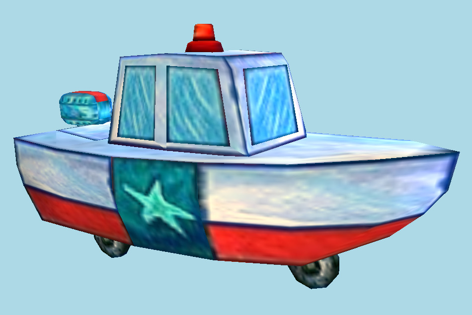 SpongeBob SquarePants: Revenge of the Flying Dutchman Police Boat 3d model